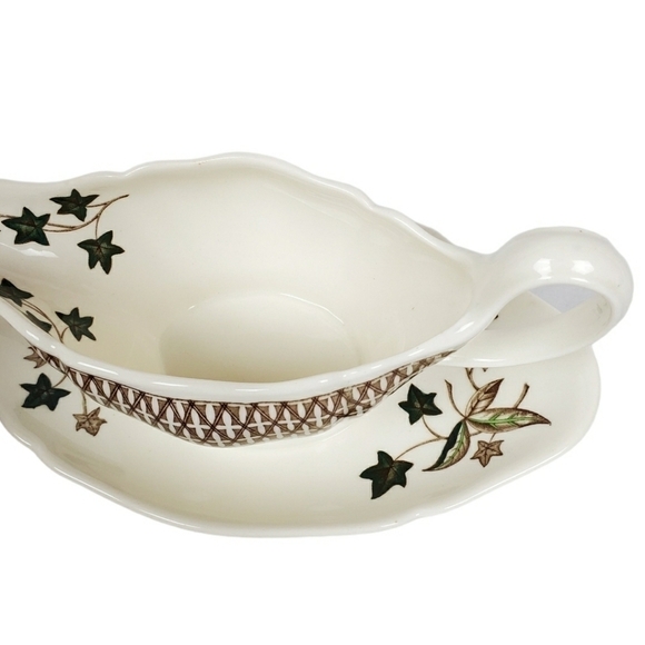 VTG Wedgwood Gravy boat Avocado Ivy - Picture 8 of 11